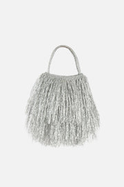 Shaggy Fringe Metallic Bag